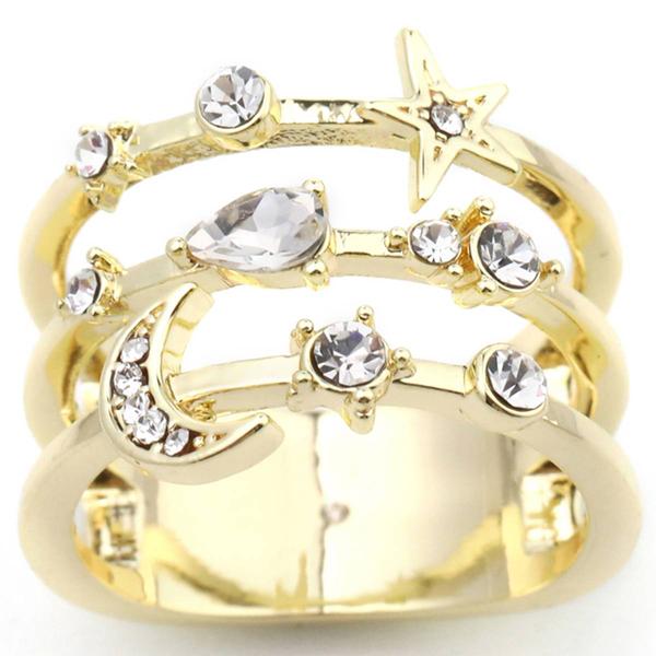 Ashley Cooper(tm) Gold Celestial Faux Stack Ring
