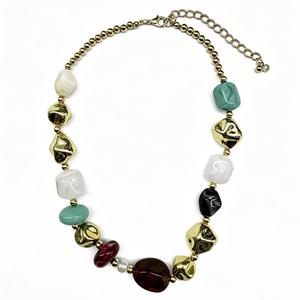Ashley Cooper(tm) Organic Shape Faux Stone Bead Necklace