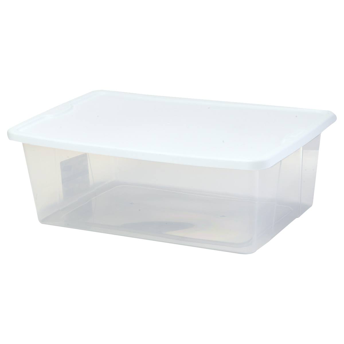 12qt. Snaplock Storage Container - Clear/White
