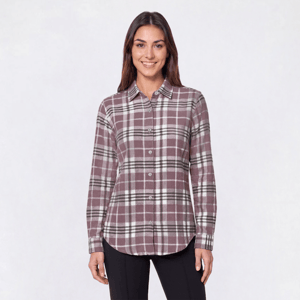 Petite Mountain Ridge Long Sleeve Flannel Shirt
