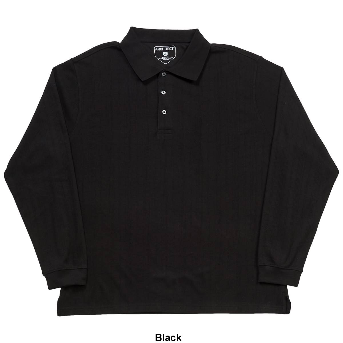 Mens Big & Tall Architect(R) Long Sleeve Interlock Polo