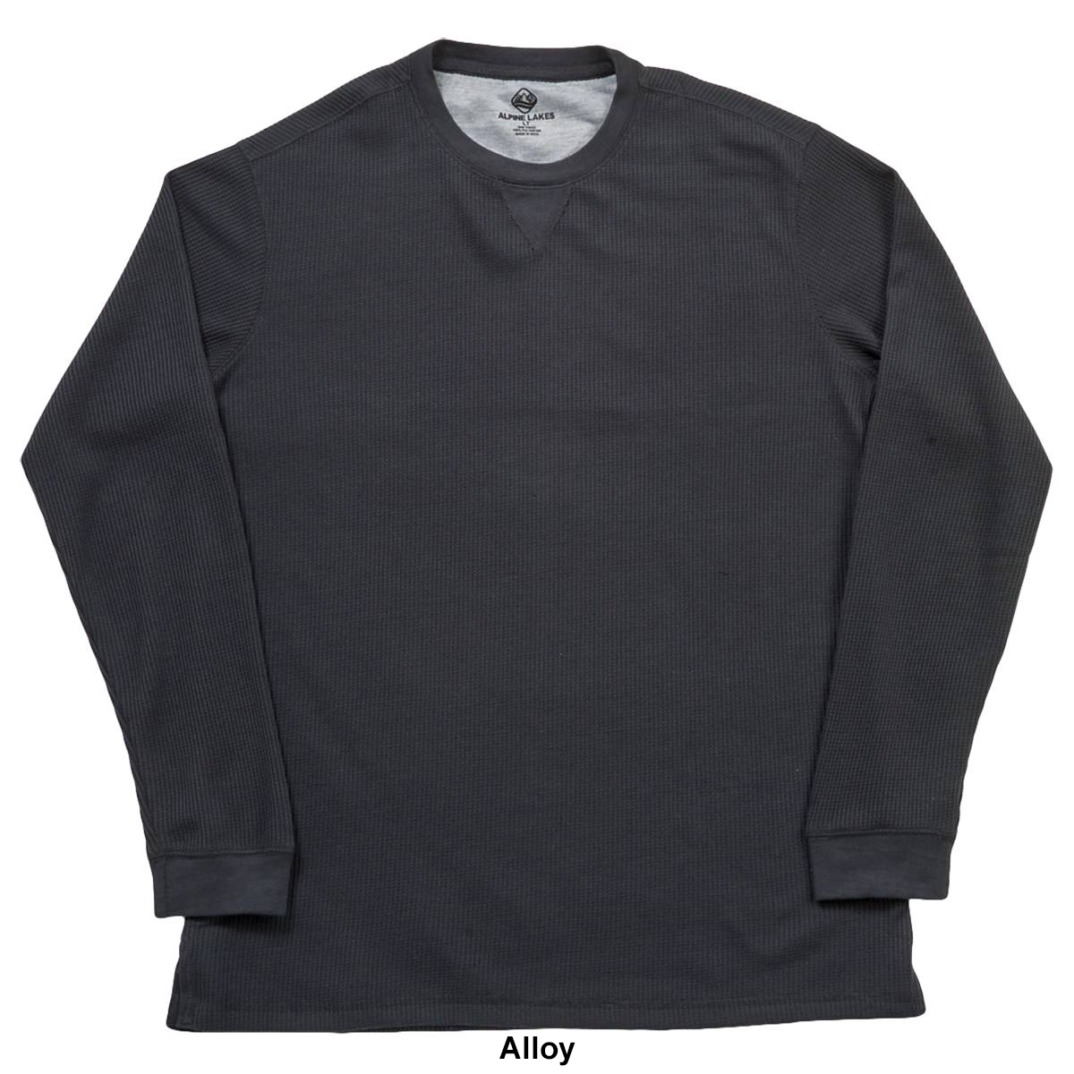 Mens Big & Tall Alpine Lakes Crew Neck Thermal Shirt