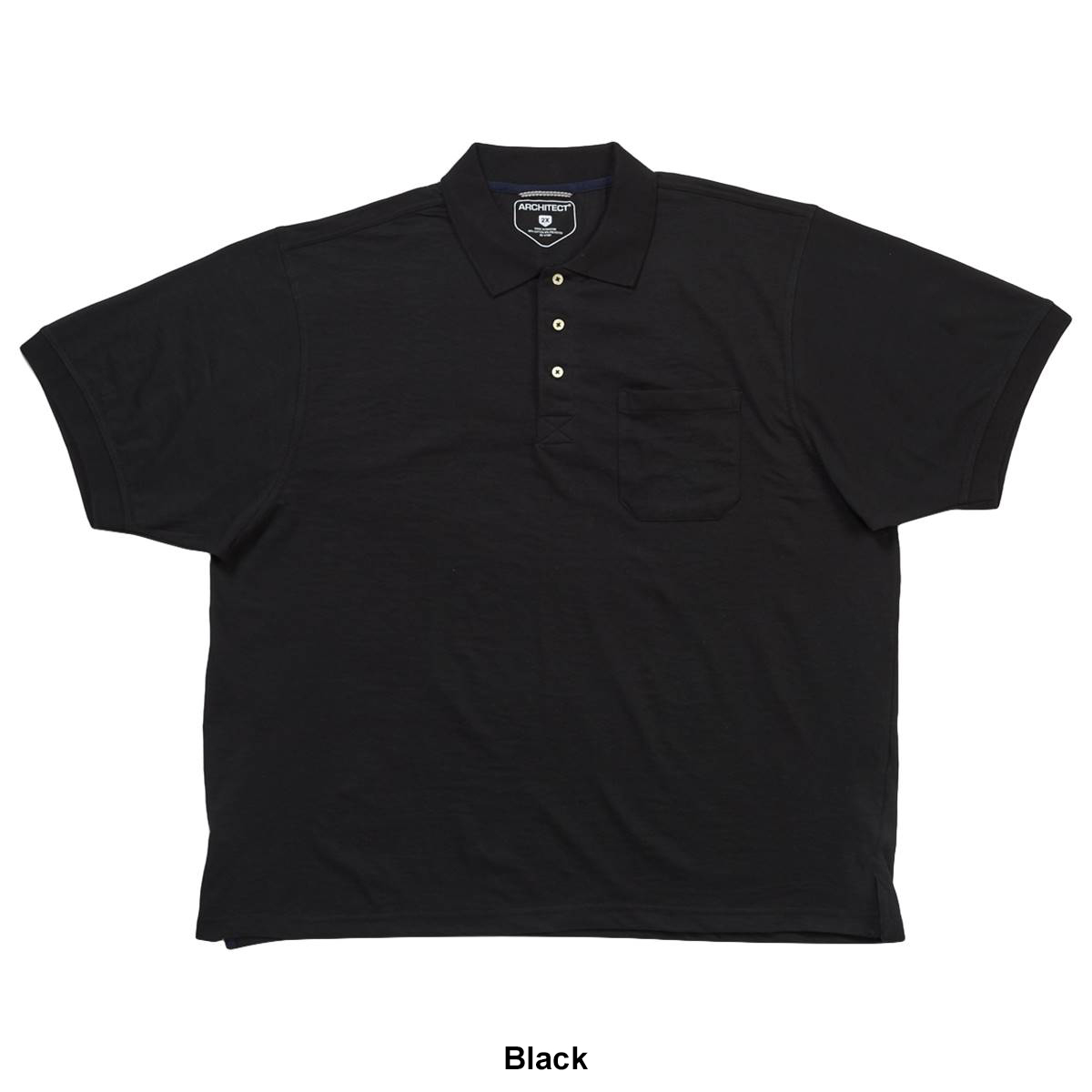 Mens Big & Tall Architect(R) Solid Jersey Polo With Pocket