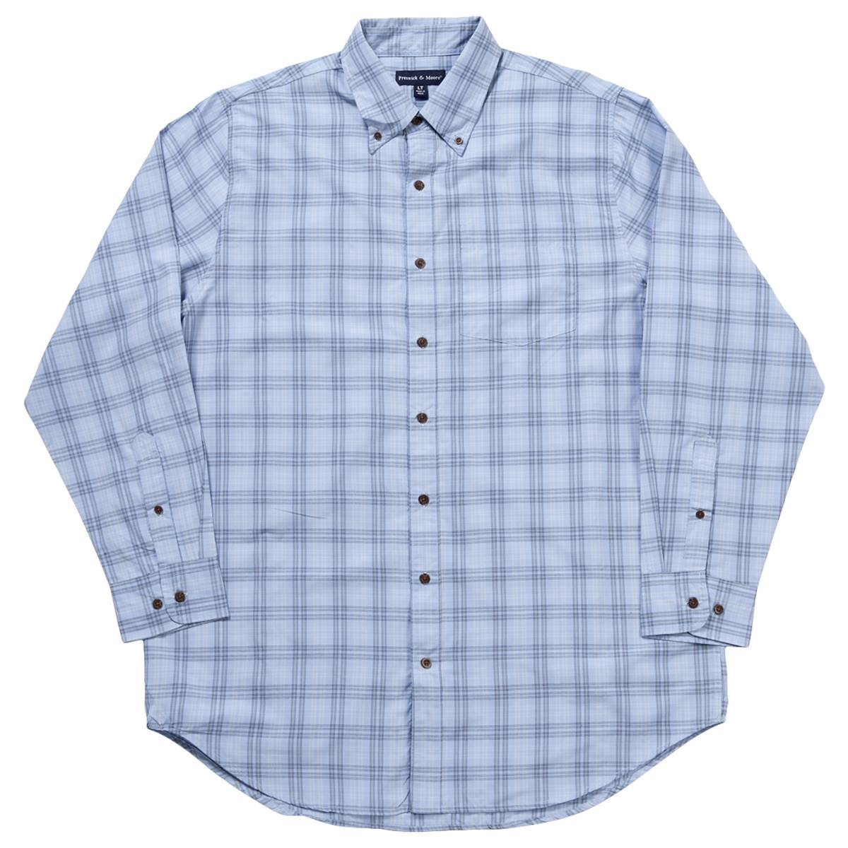 Mens Big & Tall Preswick & Moore Button Down Shirt - Blue