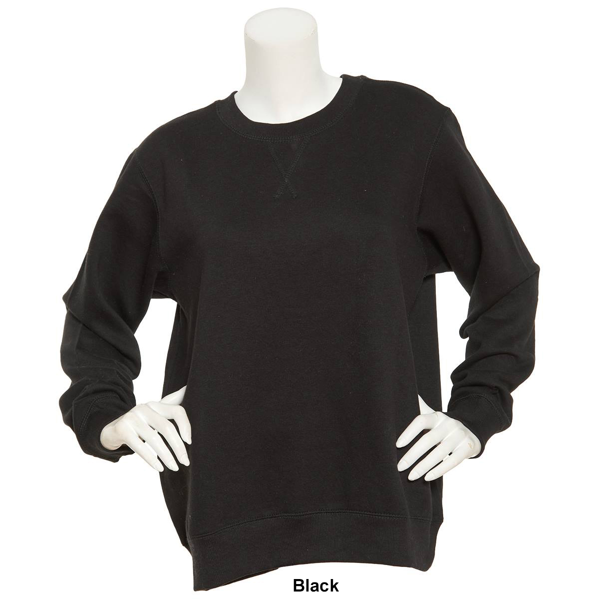 Plus Size Starting Point Ultrasoft Crew Neckline Sweatshirt