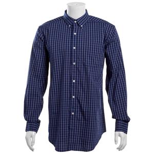 Mens Preswick & Moore(R) Long Sleeve Plaid Dress Shirt - Navy alternate view