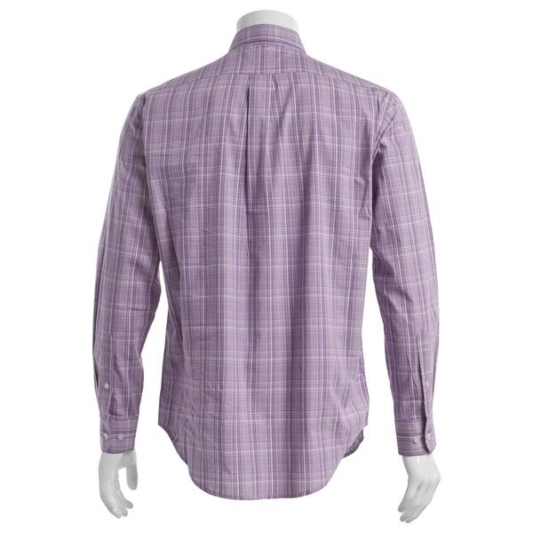 Mens Preswick & Moore(R) Regular Fit Plaid Dress Shirt - Purple alternate view
