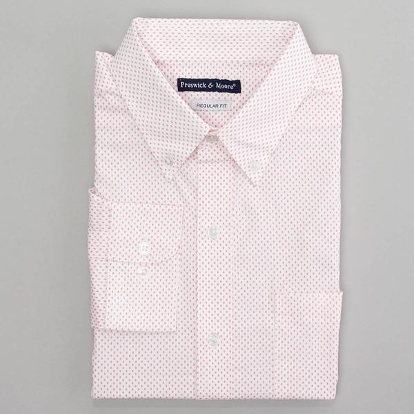 Mens Preswick & Moore(R) Regular Fit Dot Dress Shirt