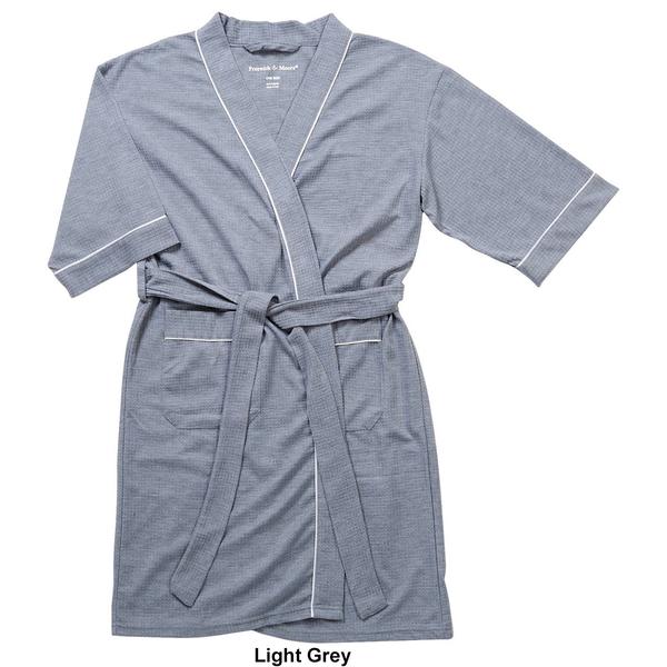 Mens Preswick & Moore(R) Solid Windowpane Texture Robe alternate view