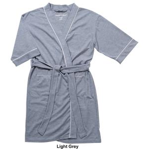 Mens Preswick & Moore(R) Solid Windowpane Texture Robe alternate view