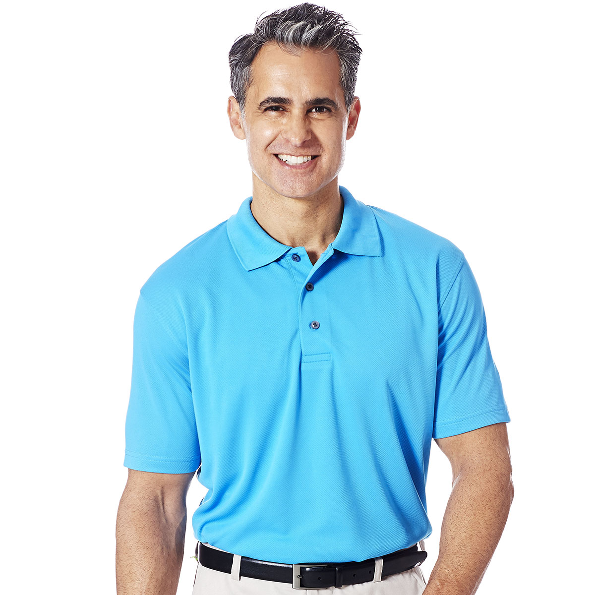 Mens Cross & Winsor(R) Cross Rice Stitch Golf Polo