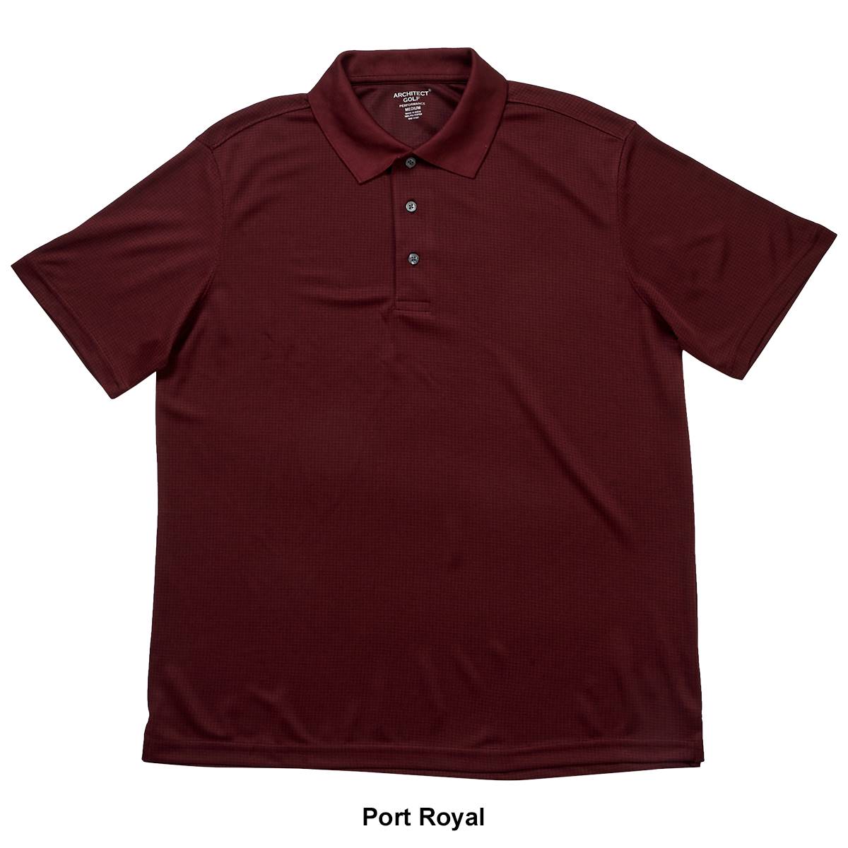 Mens Architect(R) Golf Grid Polyester Polo