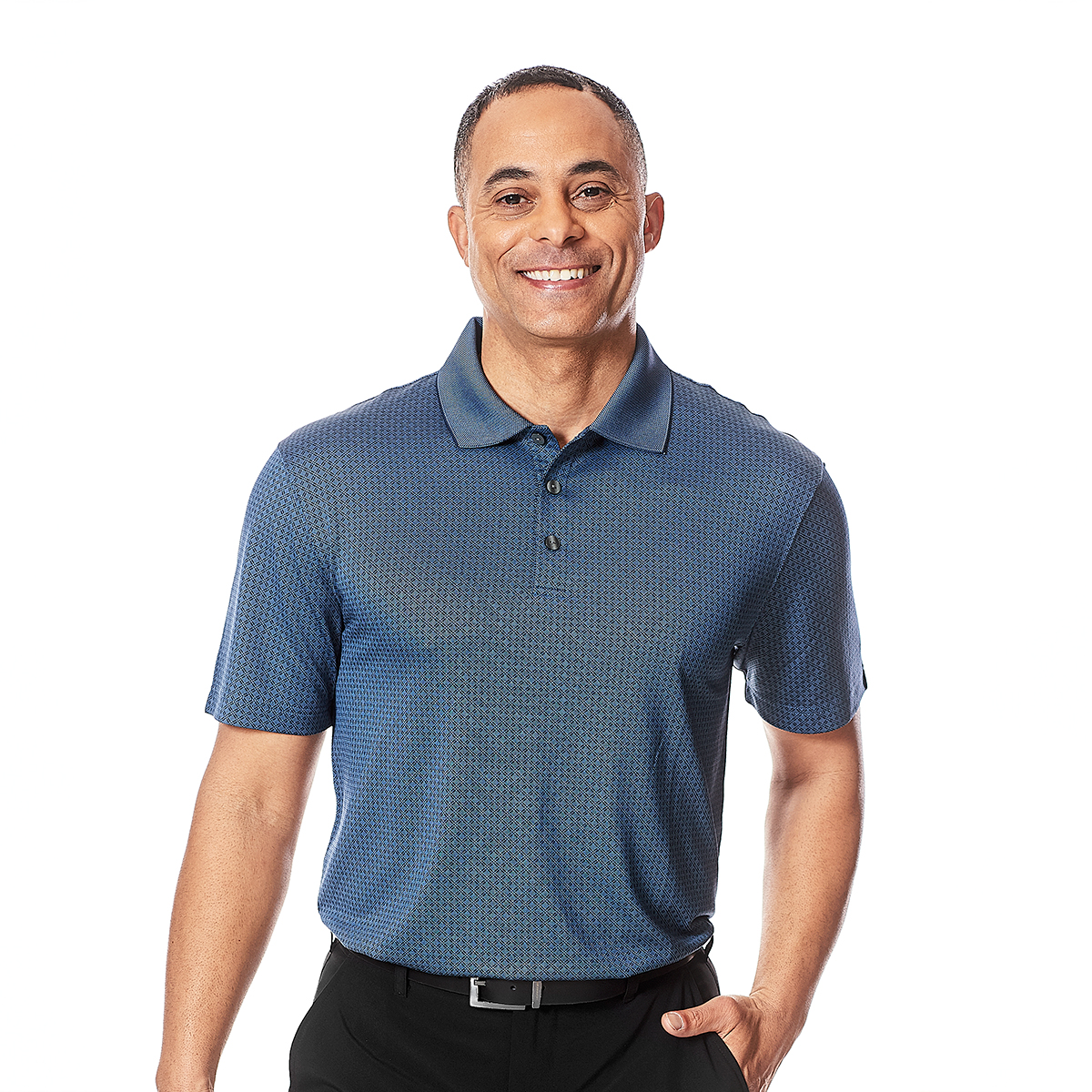 Mens Architect(R) Golf Grid Polyester Polo