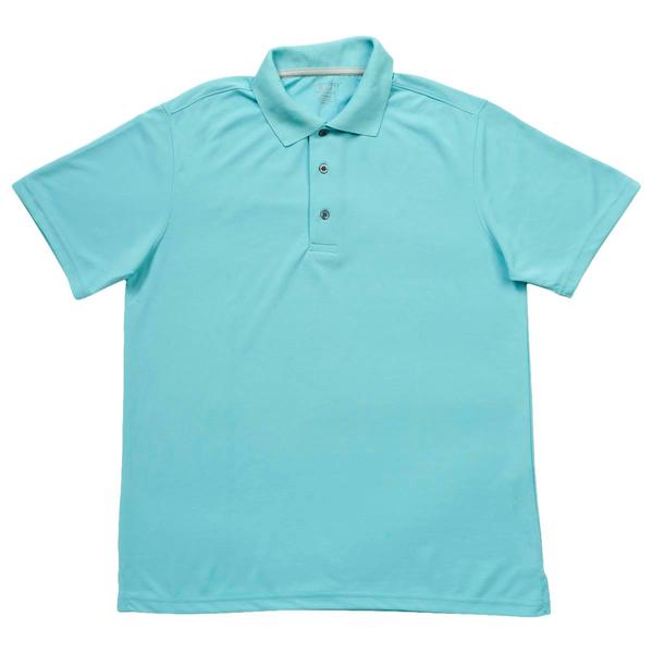 Mens Architect(R) Solid Mesh Stitch Short Sleeve Golf Polo