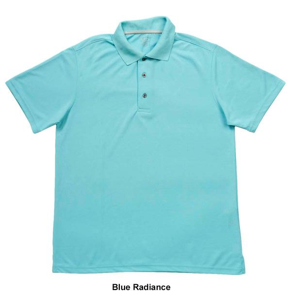 Mens Architect(R) Solid Mesh Stitch Short Sleeve Golf Polo alternate view