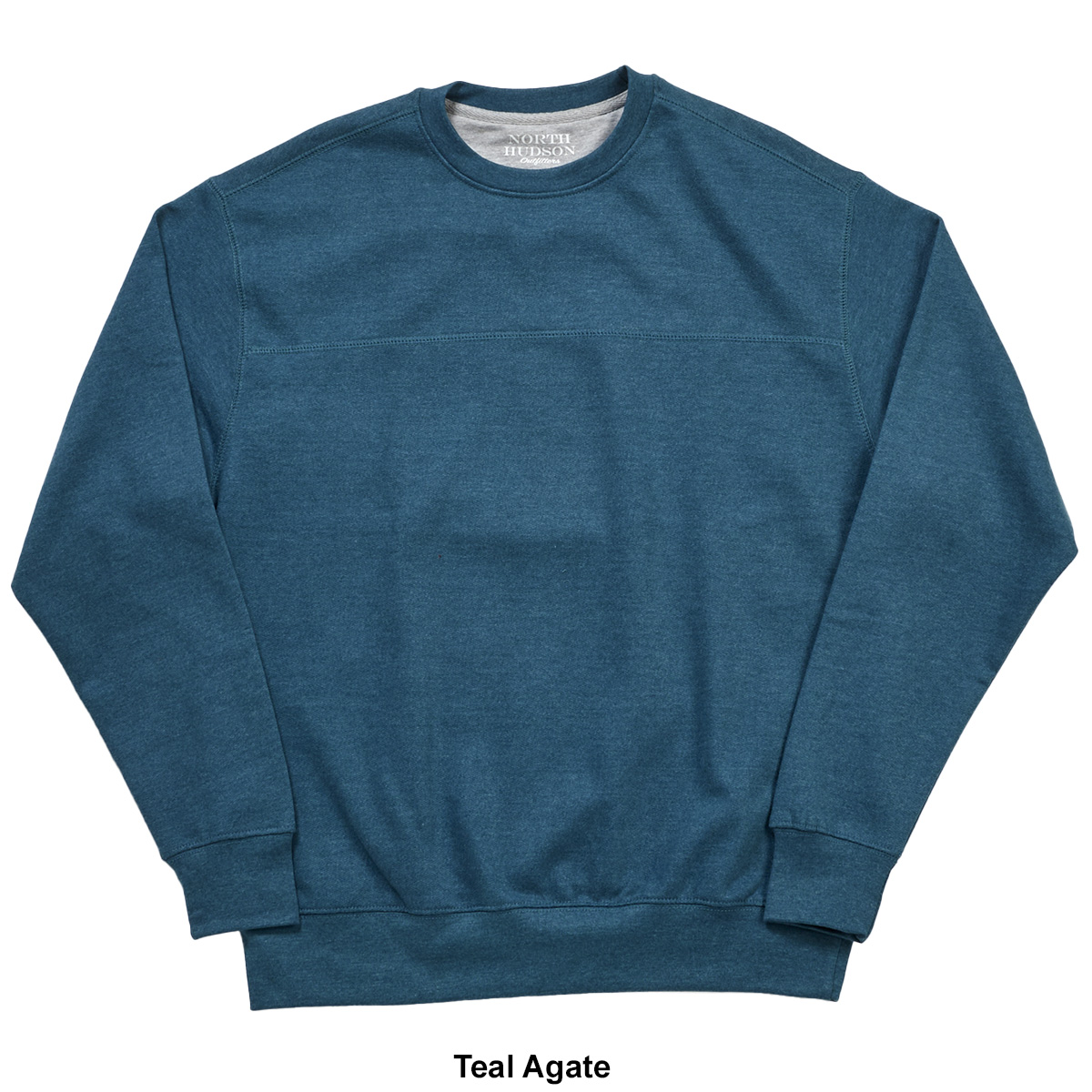 Mens North Hudson Seam Accent Fleece Crew