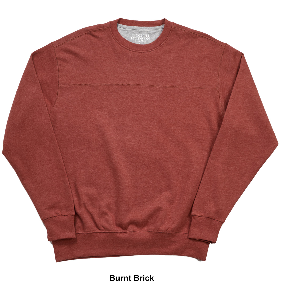 Mens North Hudson Seam Accent Fleece Crew