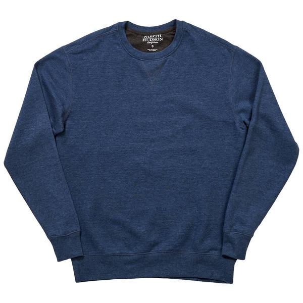 Mens North Hudson Faux Suede Crew Neck V-Notch Sweatshirt alternate view