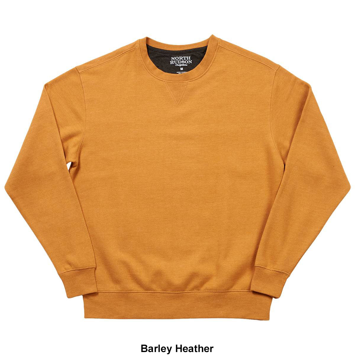 Mens North Hudson Suede Crew V-Notch Sweatshirt