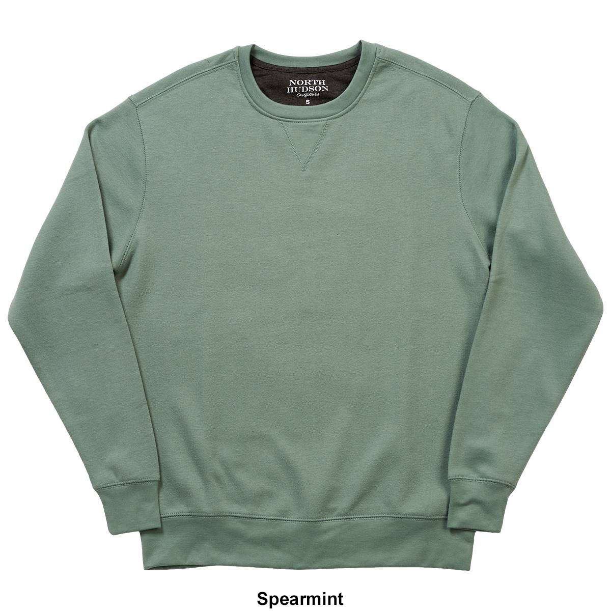 Mens North Hudson Suede Crew V-Notch Sweatshirt