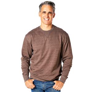 Mens North Hudson Crew Neck V-Notch Sweatshirt