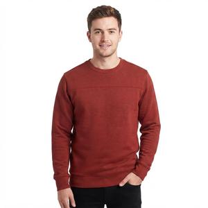Mens North Hudson Crew Neck Pieced Solid Long Sleeve Sweatshirt