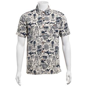 Mens Preswick & Moore(R) Nautical Whale Button Down Shirt
