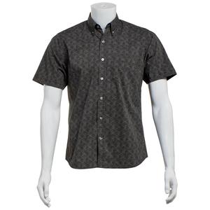 Mens North Hudson Tuckless Button Down Shirt - Black