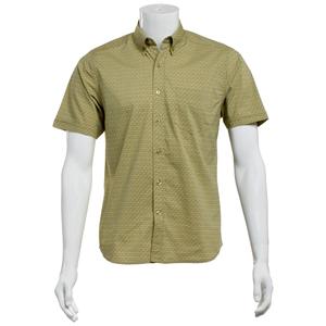 Mens North Hudson Tuckless Circles Button Down Shirt - Sage