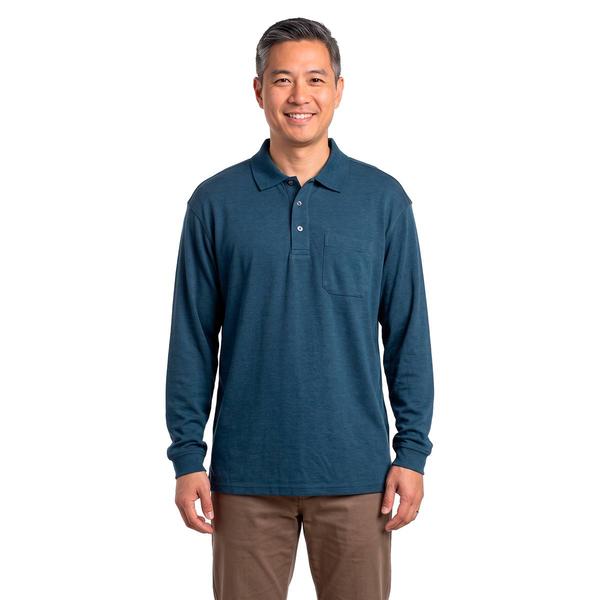 Mens Architect(R) Long Sleeve Polo With Pocket