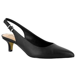 Womens Bella Vita Scarlett Leather Slingback Kitten Heels