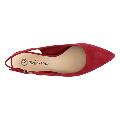 Womens Bella Vita Scarlett Suede Slingback Pumps