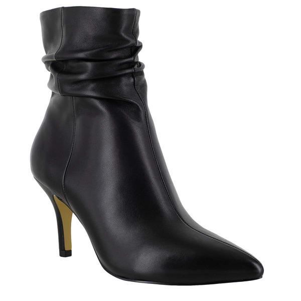 Womens Bella Vita Danielle Ruched Leather Ankle Boots