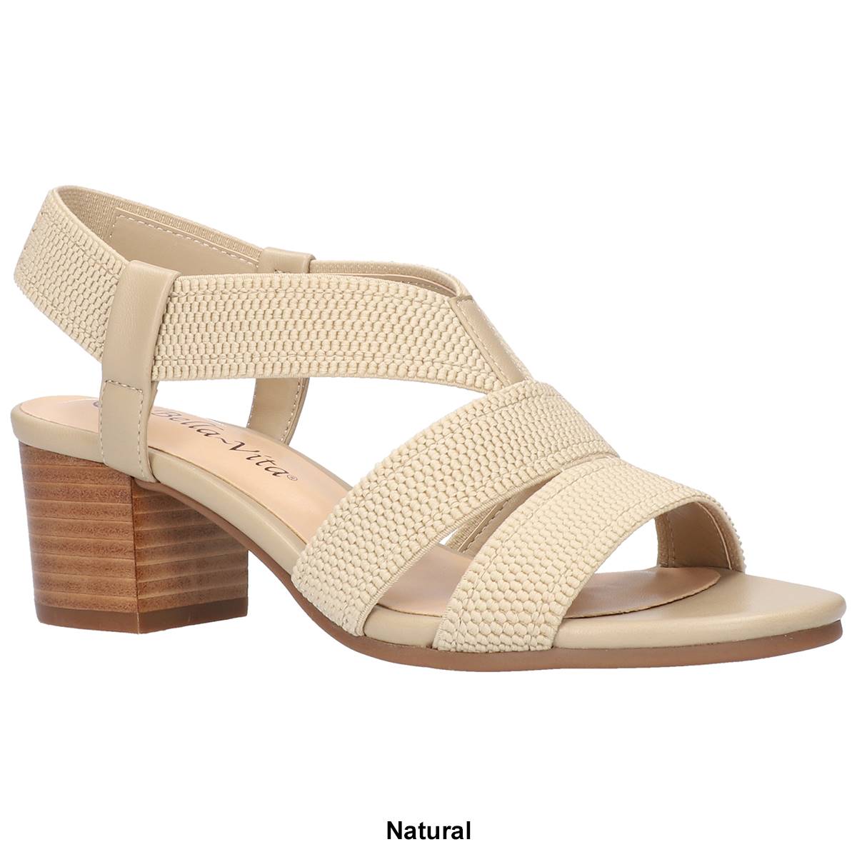 Womens Bella Vita Jodi Block Heel Slingback Sandals