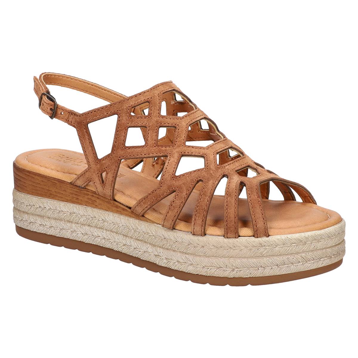 Womens Bella Vita Italy Zip-Italy Platform Espadrilles Sandals