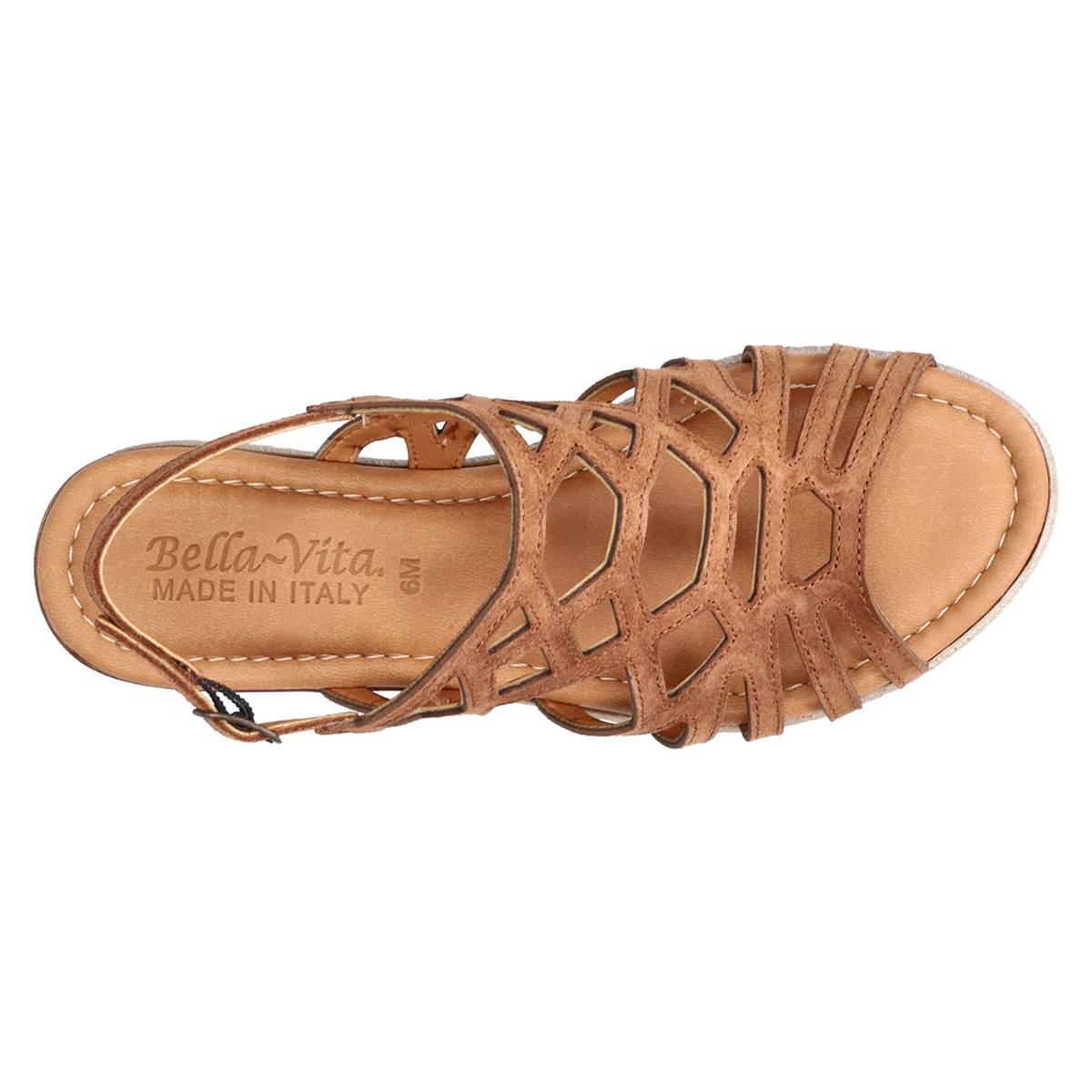 Womens Bella Vita Italy Zip-Italy Platform Espadrilles Sandals