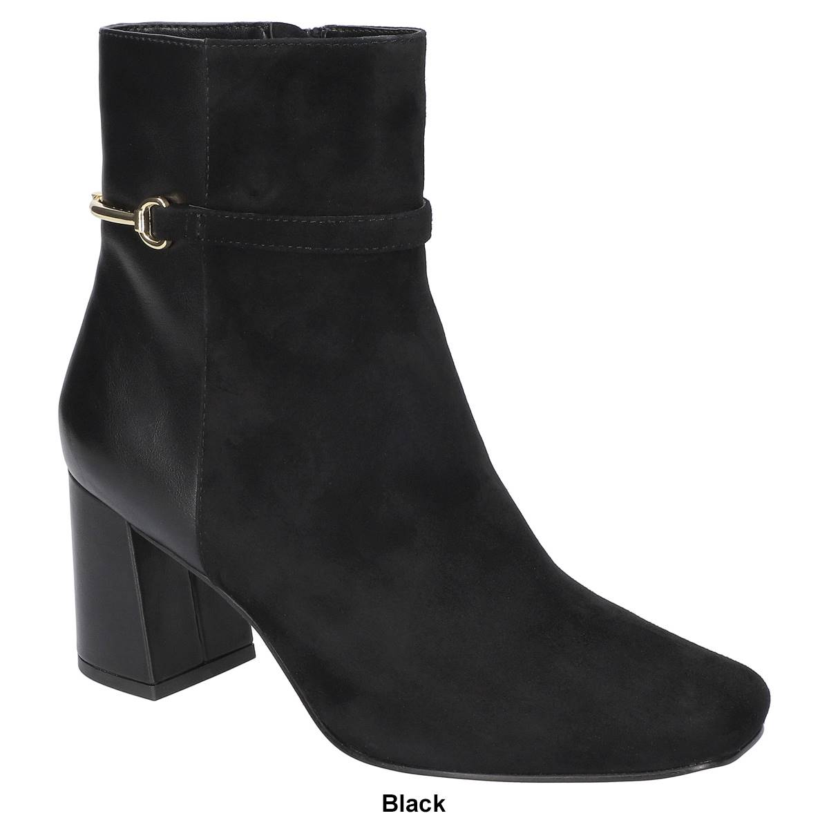 Womens Bella Vita Quincy Square Toe Ankle Boots