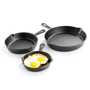 Kitchenworks 3-Pack Cast Iron Skillet Set alternate view