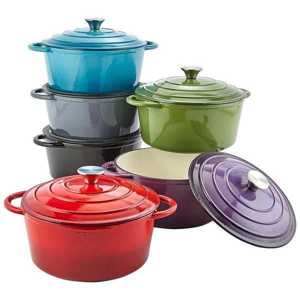 Healthy Living Enamel Cast Iron Dutch Oven- 3qt.