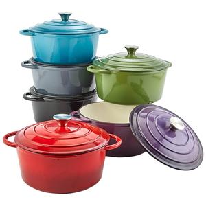 Healthy Living Enamel Cast Iron Dutch Oven- 5qt.
