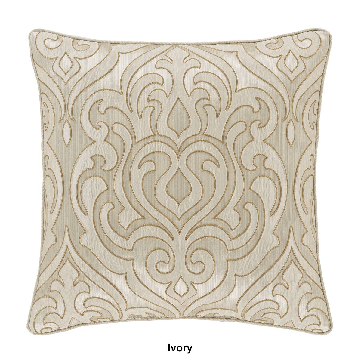 J. Queen New York Lazlo Damask Square Decorative Pillow - 20x20