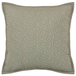 Royal Court Evergreen Square Quilted Decorative Pillow - 16x16