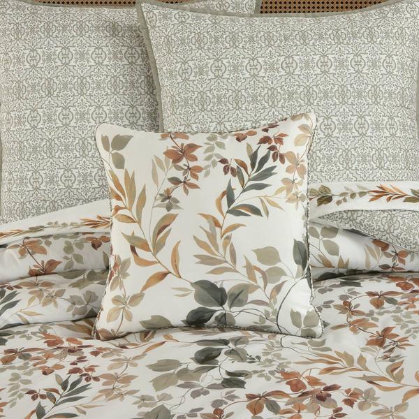 Royal Court Evergreen Square Decorative Throw Pillow - 16x16 alternate view
