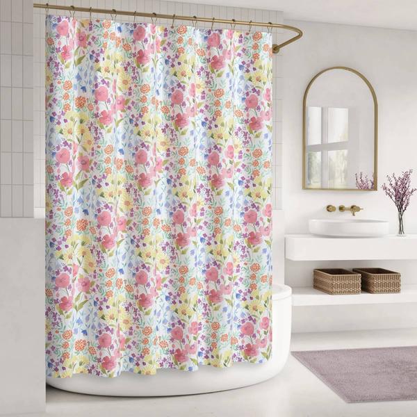 J. Queen Bold Jules Floral Shower Curtain