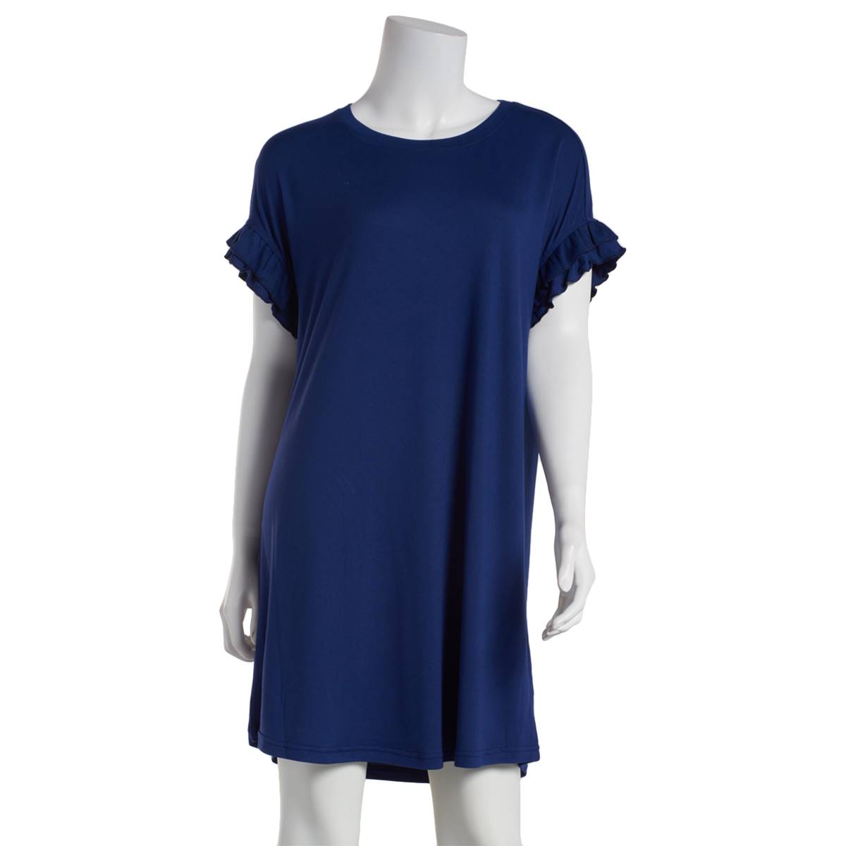 Womens MUK LUKS(R) Navy Short Sleeve Cloud Knit Nightshirt - Navy