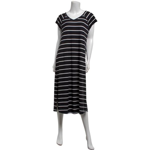 Womens MUK LUKS(R) Stripe Long Nightgown alternate view