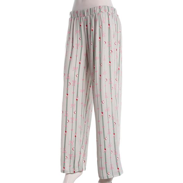Womens MUK LUKS(R) Bow & Stripe Pajama Bottoms alternate view