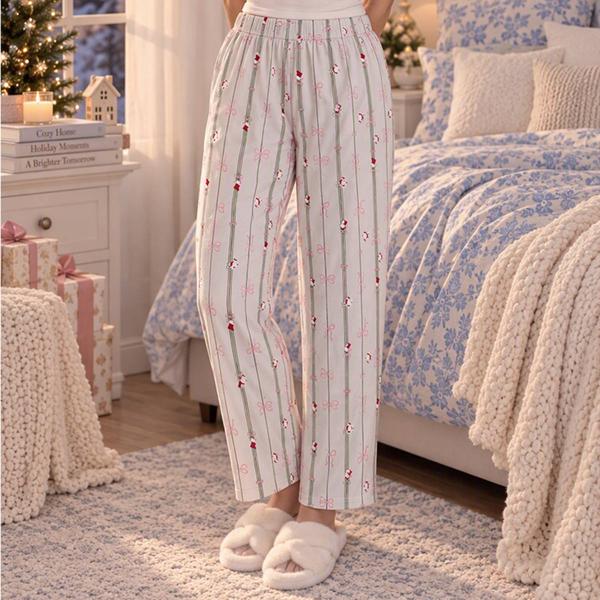 Womens MUK LUKS(R) Bow & Stripe Pajama Bottoms