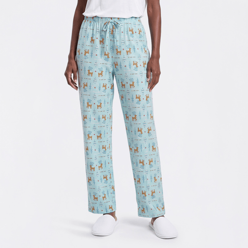 Womens MUK LUKS(R) Reindeer Dance Cloud Pajama Bottoms