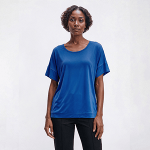 Womens MUK LUKS(R) Short Sleeve Cloud Knit Crew Neck Pajama Tee